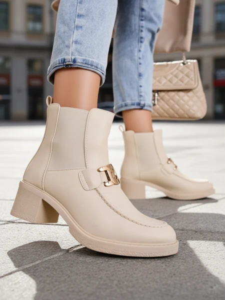 Женские ботинки Royalfashion с низким каблуком Ewios