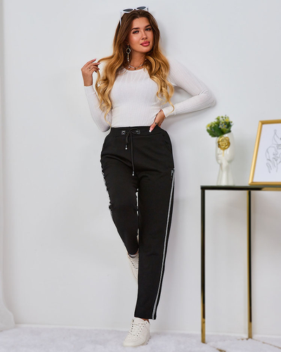 Royalfashion Черные женские толстовки с завязками