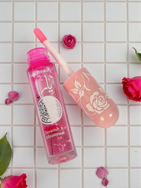 Color-Changing Glitter Lip Gloss