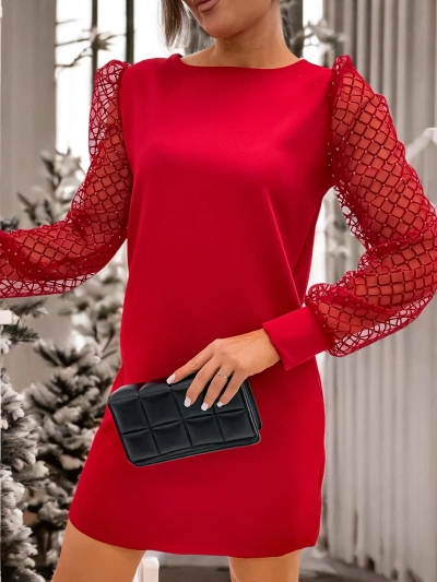 Классическое женское платье до колена Royalfashion в черном цвете