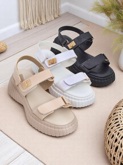 Royalfashion moteriškos sandalės ant storesnio pado Aganda