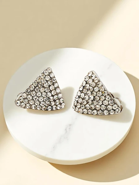 Royalfashion Moteriški auskarai su spaustukais ir cirkoniais