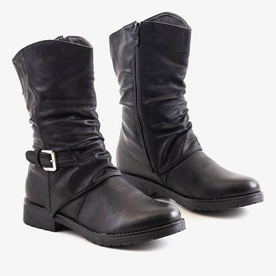 Женские черные высокие сапоги Siena - Обувь