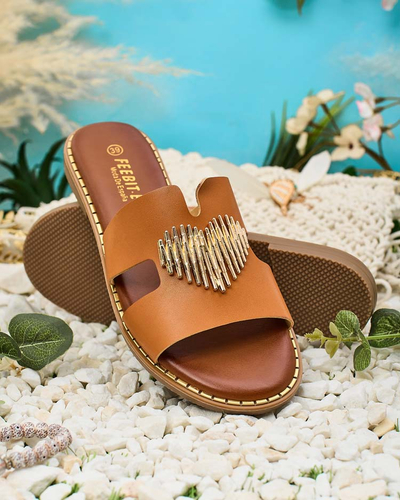 Royalfashion Женские шлепанцы на плоской подошве Ortyca