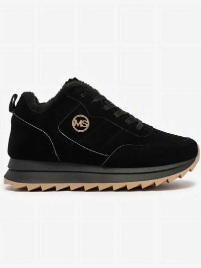 Royalfashion Черная утепленная женская спортивная обувь Lahho