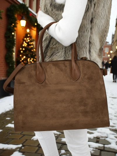 Moteriška pirkinių rankinė Dorelle iš eko zomšos