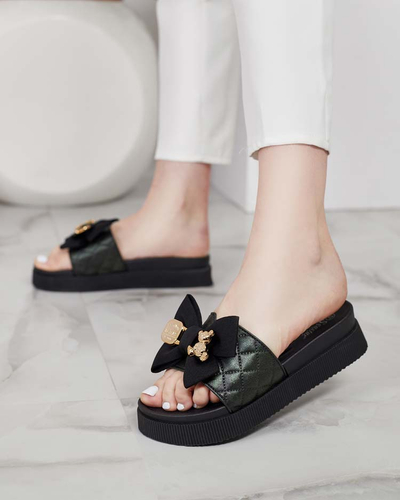 "Royalfashion" Moteriškos šlepetės "Lemini Bow"