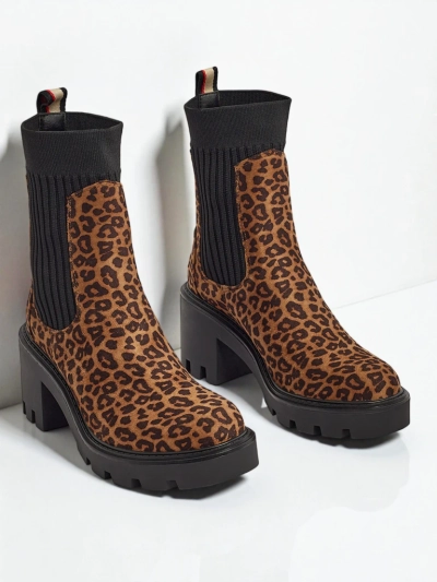 Raštuoti moteriški aulinukai su storu kulnu iš eko zomšos Anthere