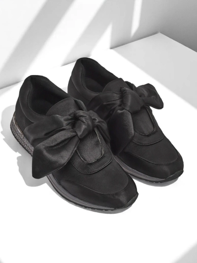 Royalfashion Damskie Sneakery z Kokardą Socca