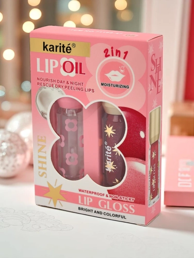 Glitter and Clear 2in1 Lip Gloss Ruby Woo