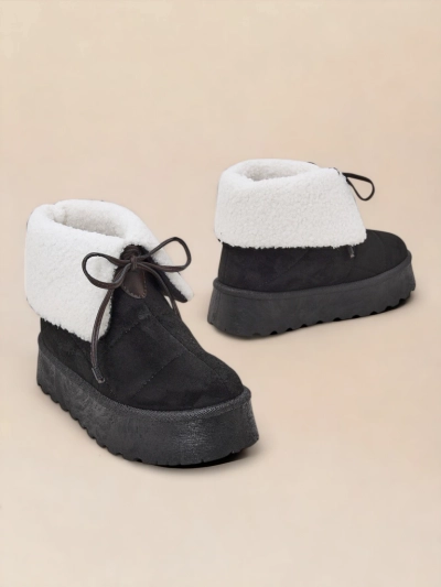 Royalfashion Moteriški balti batai su pamušalu WDeno