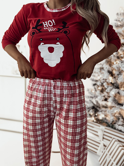 Royalfashion Red Christmas женская пижама из двух частей