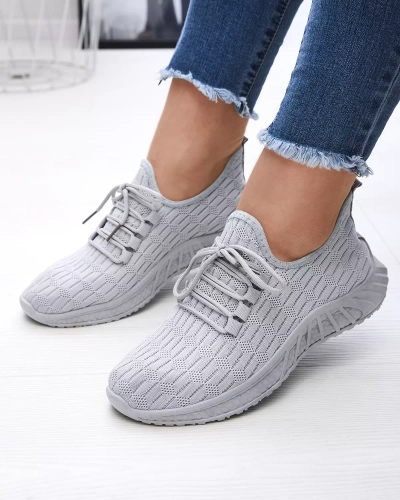 Серые женские спортивные туфли из ткани Orycys- Footwear