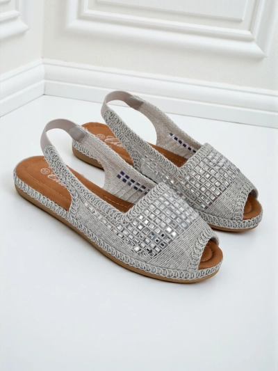 Royalfashion Женские сандалии эспадрильи с цирконами Belle Sparkle