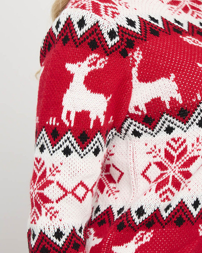 Рождественское красное платье-свитер - Одежда