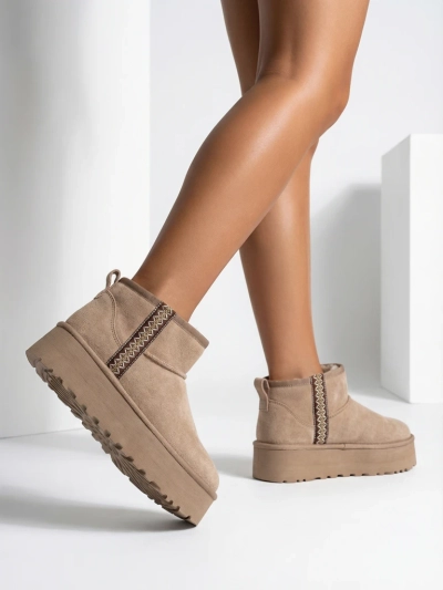 Royalfashion Moteriški trumpi batai sniego batai stilius Haluzi