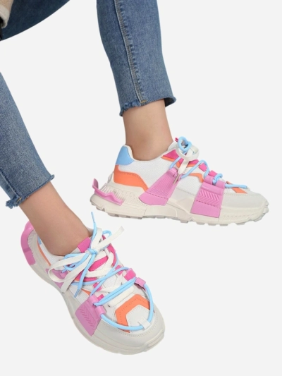 Royalfashion Moteriški sportiniai sneakersai su gumos įdėklais Bubble