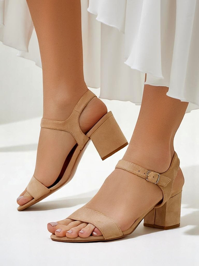 Royalfashion moteriški ekologiškos zomšos sandalai „Quarter“