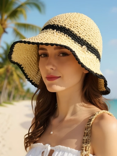 Royalfashion Женская соломенная шляпа Sun Bloom