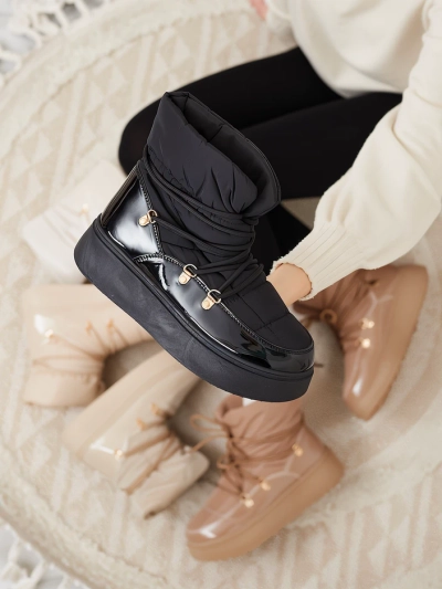 Royalfashion Женские сапоги-скороходы черного цвета Dabenda