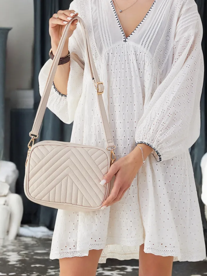 Royalfashion Oval mažas moterų rankinės, pagamintos iš quilted ekokožos