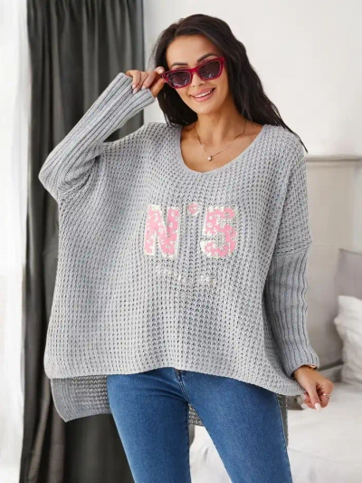 Royalfashion Akriliniai moteriški megztiniai su printais