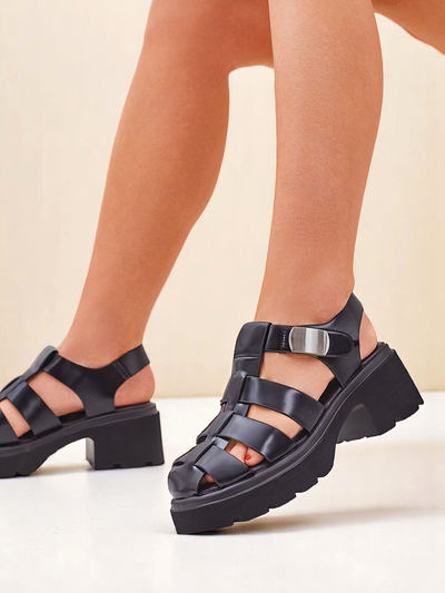 Royalfashion moteriškos sandalės romėnišku Bratz stiliumi