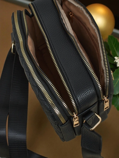 Dygsniuota maža moteriška rankinė iš eko odos Corinne