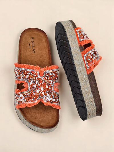 Royalfashion moteriškos šlepetės su Candy Candy papuošimais