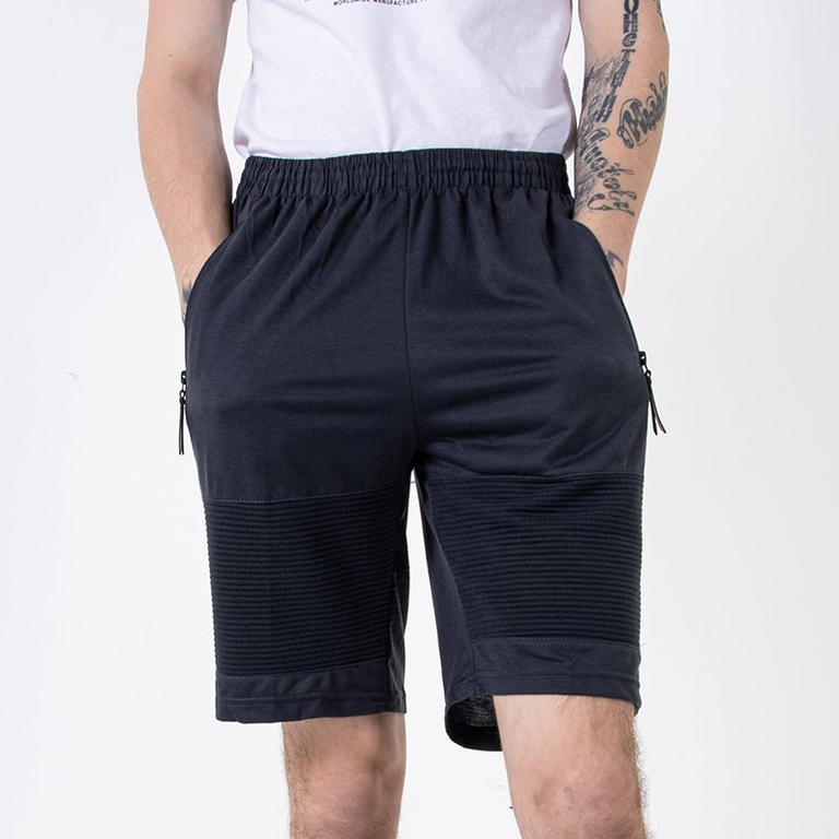 Серо-голубые мужские спортивные шорты