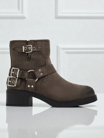 Moteriški eko zomšiniai aulinukai su sagtimis „Valtos“