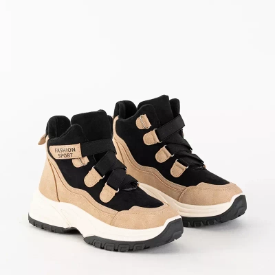 OUTLET Коричневая утепленная женская спортивная обувь Filippa - Обувь