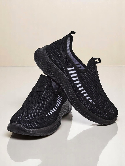 Royalfashion Wsuwane damskie materiałowe buciory Sport Slip-On