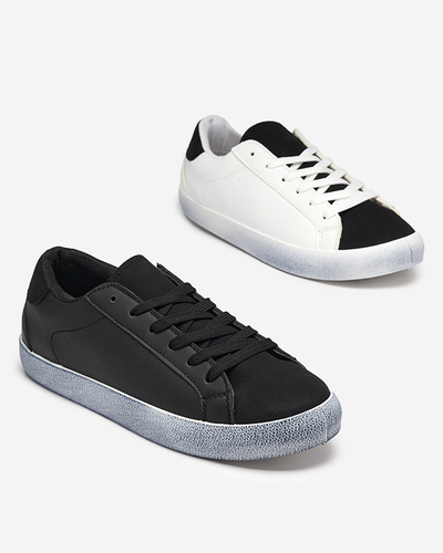 Бело-черные спортивные кроссовки женские Asufi- Footwear