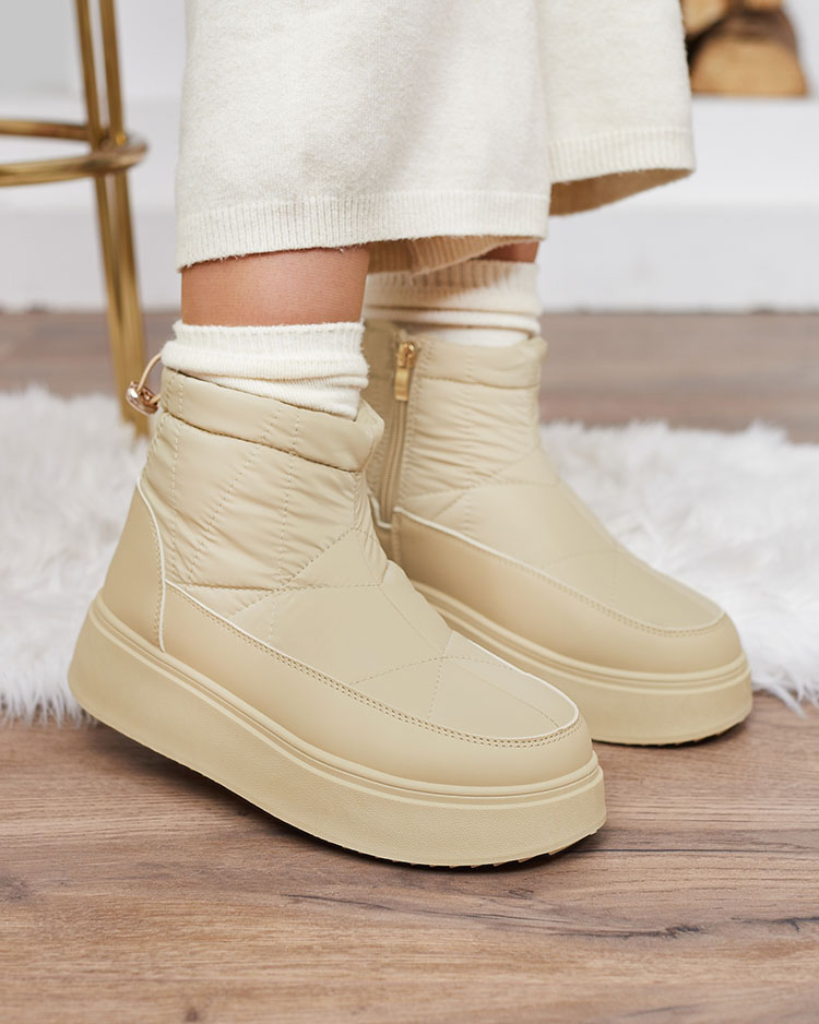 "Royalfashion" Šviesiai rudi moteriški sniego batai "Armeda"