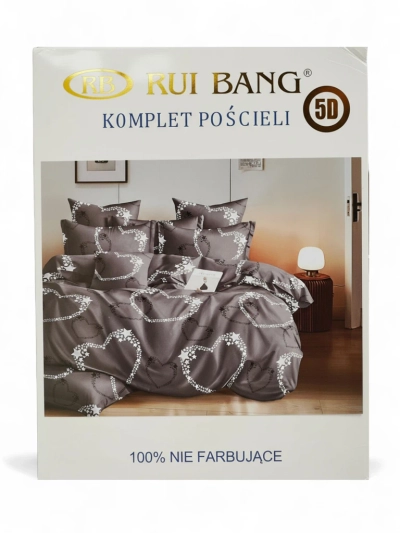 Royalfashion Raštuotos patalynės komplektas 180x200 3 DALYS