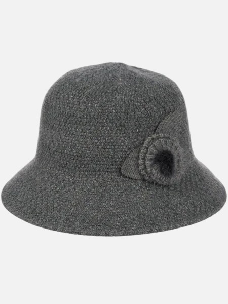 Женская шляпа-котелок с украшением Ella Mae