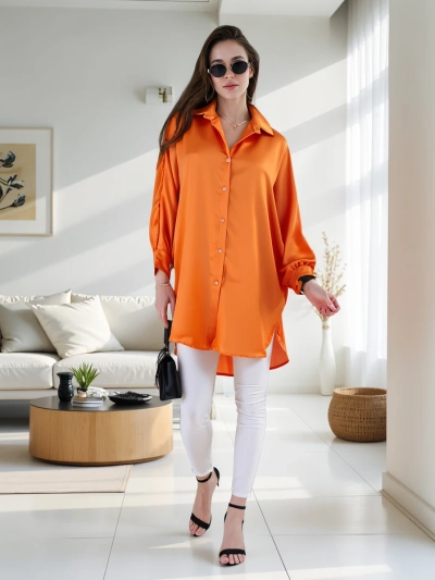 Royalfashion Ilga moterų oversize marškiniai