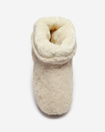 Женские сапоги-снежки бежевого цвета Ottola- Footwear