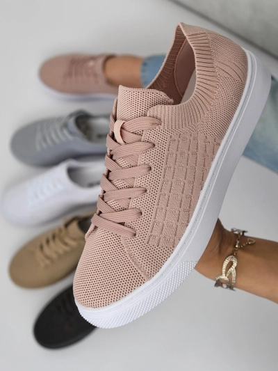 Damskie sneakersy Royalfashion Calista Rosa - różowe buty na wiosnę i lato