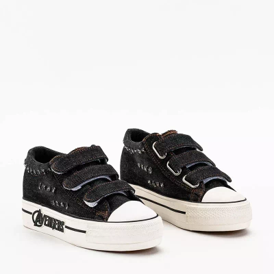 OUTLET Черные женские кроссовки на танкетке Avenqa - Обувь