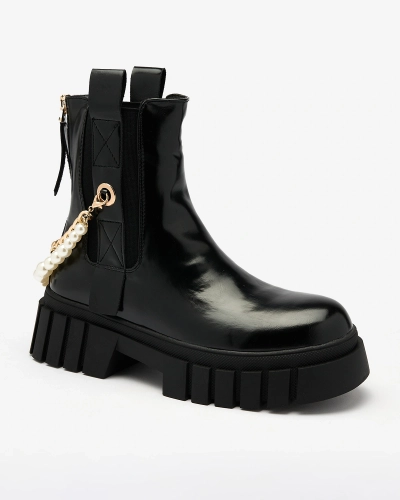 Royalfashion Черные женские сапоги Zifosca