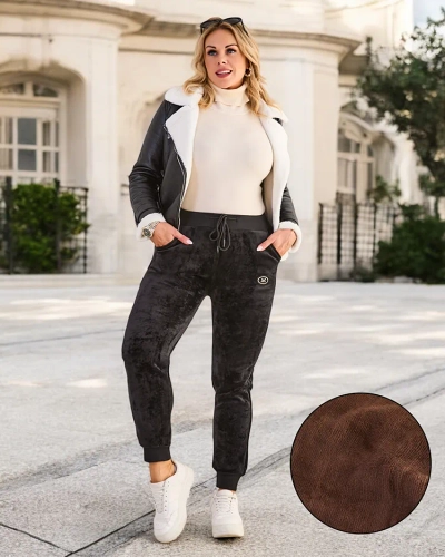 Женские утепленные спортивные брюки Royalfashion PLUS SIZE