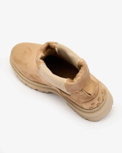 Royalfashion Женские утепленные сапоги верблюжьего цвета Comfy Walk
