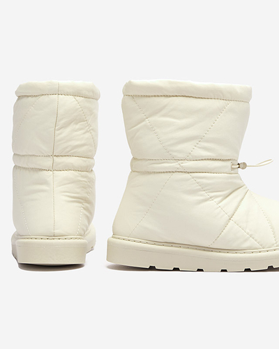 Бежевые женские утепленные сапоги a'la snow boots Kaliolen - Обувь