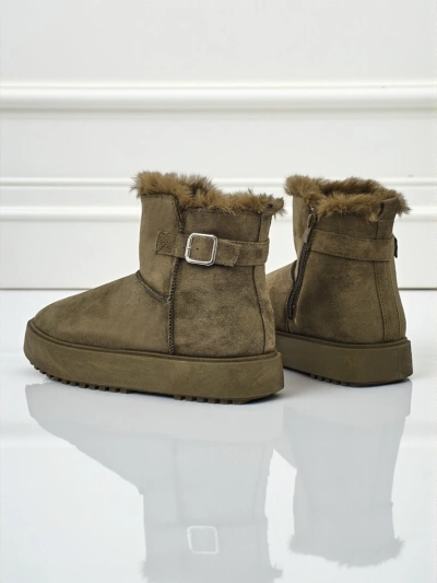 Royalfashion Krótkie buty a'la śniegowce damskie Aurelia Classico - zimowe sztosy!