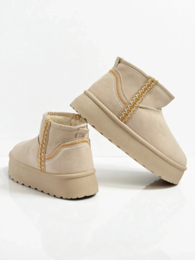 Короткие женские ботинки a'la снегоходы Pravel