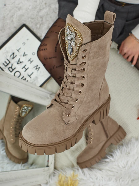 Royalfashion Moteriški aukšti aulinukai workeriai Suboo