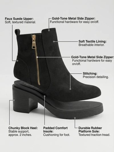 Moteriški eko zomšiniai aulinukai su storu kulnu Arshena