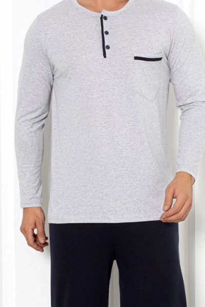 Royalfashion Мужские хлопковые пижамы с карманом